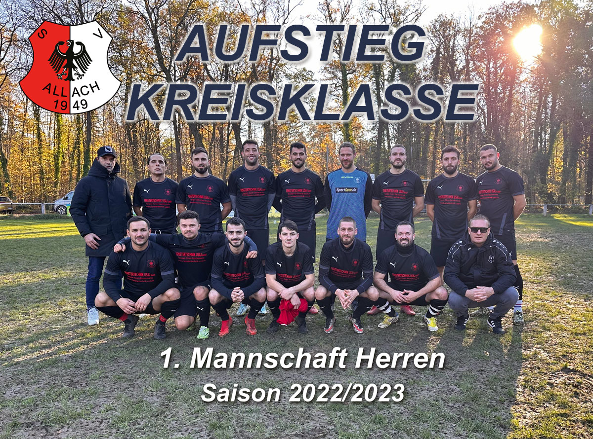 Aufstieg in die Kreisklasse unserer 1. Herren-Mannschaft - Wir gratulieren!