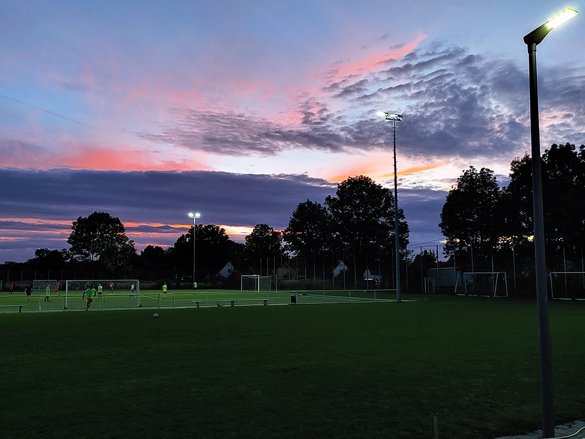 Unsere LED-Flutlichtanlage